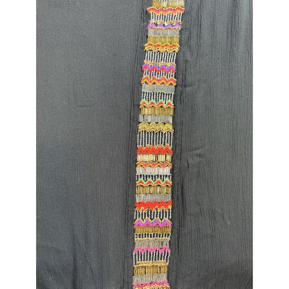 Swimsuits For All Cover Up Womens 18/20 Black Beaded Native American Aztec READ - Picture 3 of 14